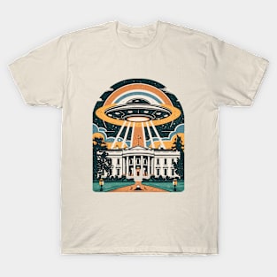 The White House Retro Mothership UFO T-Shirt